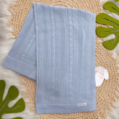 Saída de Maternidade Felipe - Off White e Azul Bebê